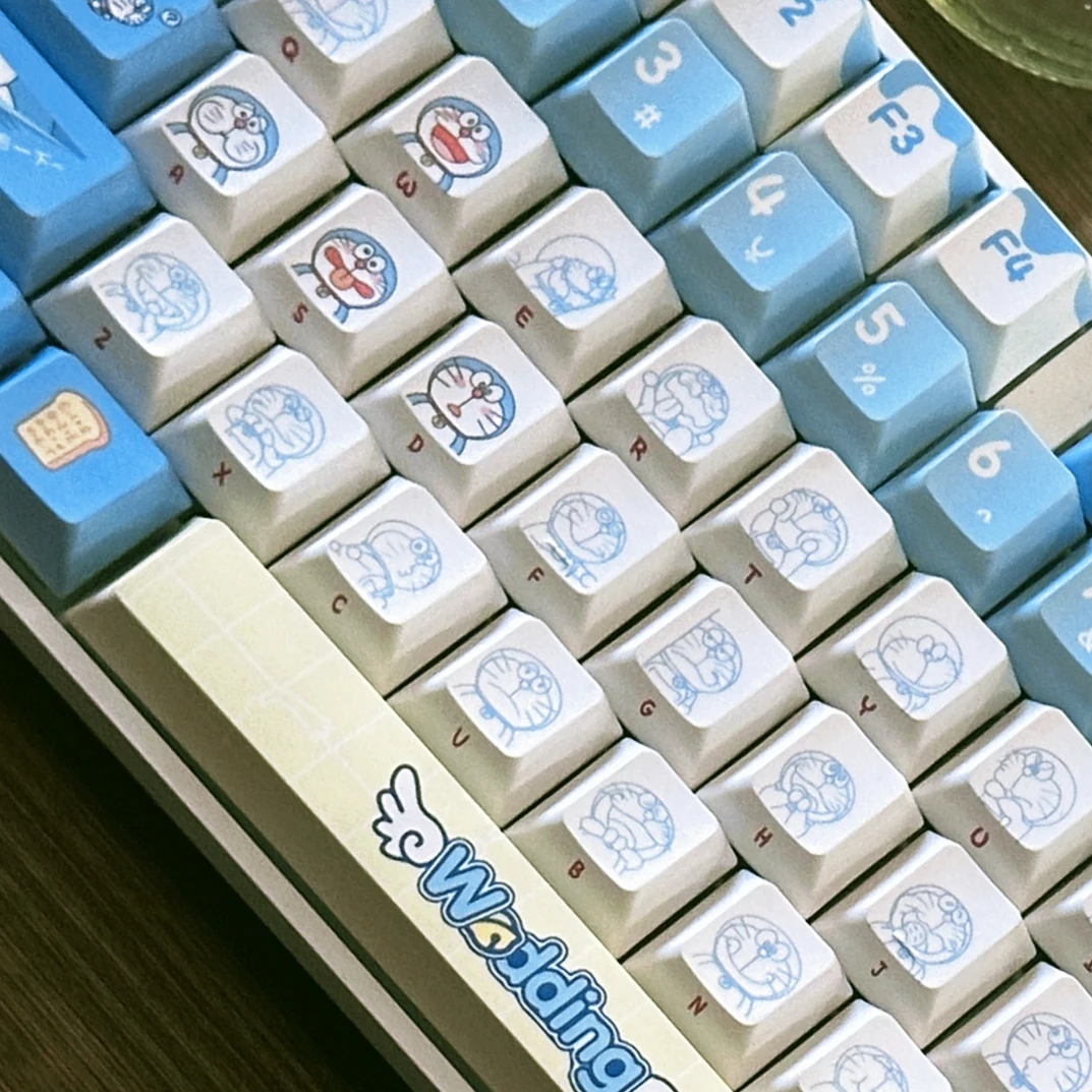 Teclas originais Doraemon, 120 - Gaming Accessories Aesthetic avaliação e preço